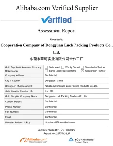 Dongguan Luck Packaging Products Co Alibaba